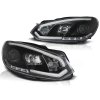 Přední světla VW GOLF 6 10.08-12  černéTUBE LIGHTS TRU DRL