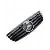 Přední maska Mercedes W211 2002-2006 černá lesklá, chromový znak