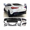 Difuzor zadního nárazníku MERCEDES C167 GLE COUPE 63 AMG LOOK ČERNÝ