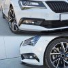 Rámečky předního nárazníku – Škoda Superb Mk3 2015-2019 černá lesklá
