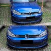 Spojler předního nárazníku VW Golf MK7 (2013–2020) – černý leský