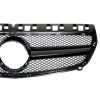 Přední maska Mercedes W176 (2012–2015) - lesklá, černá