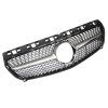 Přední maska Mercedes W176 (2012–2015) - stříbrná - černá