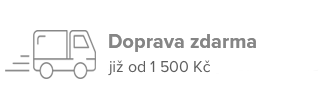 Doprava zdarma už od 1500 Kč / 58 EUR.