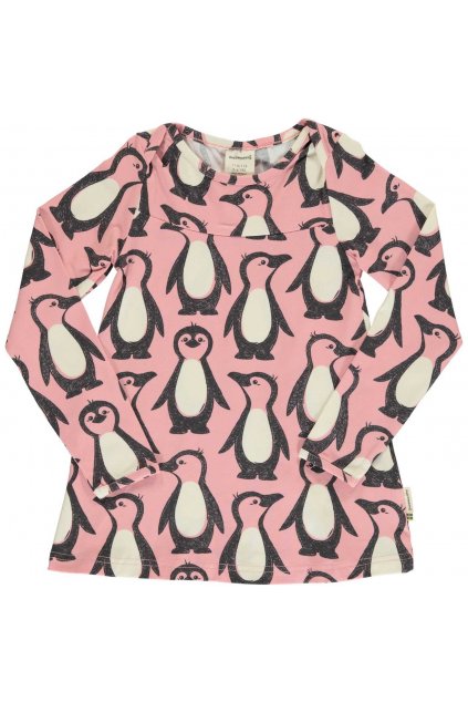 Dívčí tričko flare s dlouhým rukávem Penguin Family Maxomorra