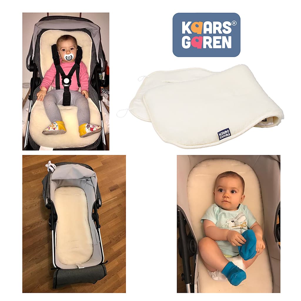 Warm Winter Stroller Pad: Merino Wool + Organic Cotton (GOTS)