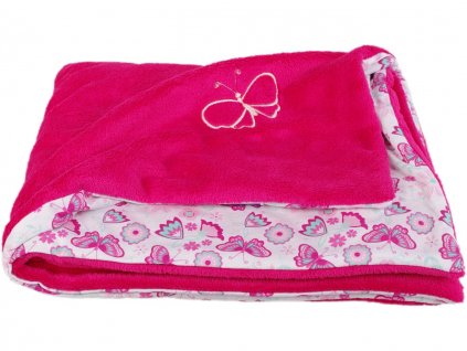 deka pro miminko růžová motýl 12429