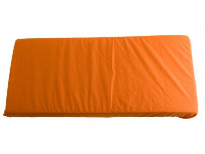 537 2v1 oranzove prosteradlo 70x140cm a chranic matrace