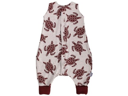 spaci pytel merino nohavice zelvy bordo 1