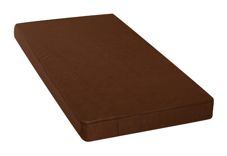 2v1 Hnědé prostěradlo 60x120cm a chránič matrace