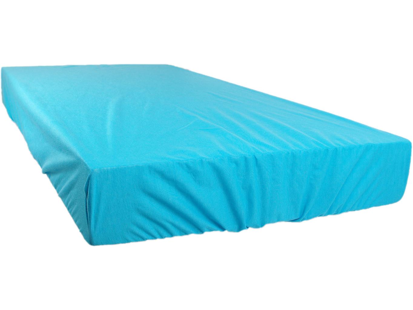 2v1 Tyrkysové prostěradlo 70x140cm a chránič matrace