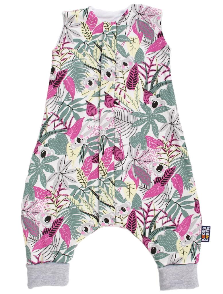 Letní spací pytel 60 cm s nožičkami koala růžová Kaarsgaren