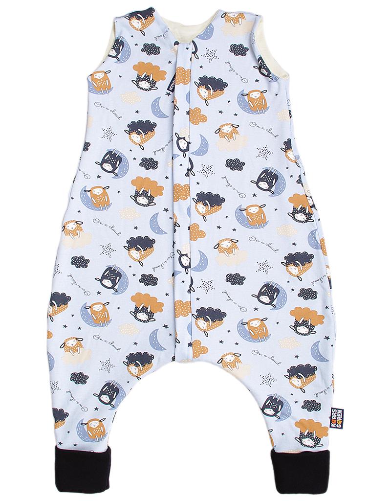 Merino spací pytel 70 cm ovečky modré nohavice Kaarsgaren