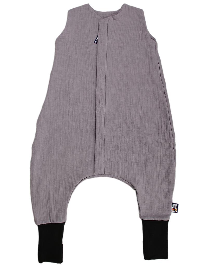 Letní spací pytel s nožičkami 60 cm šedý mušelín Kaarsgaren