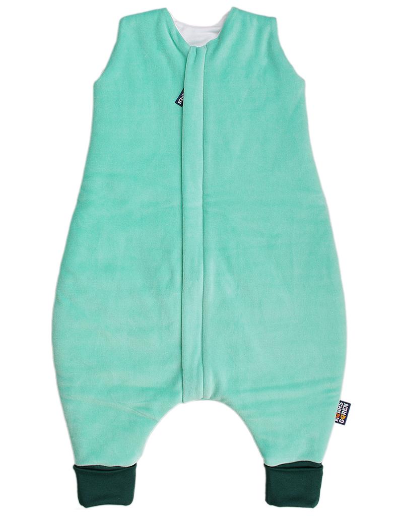 Spací pytel s nožičkami 70 cm mentolový plyš Kaarsgaren