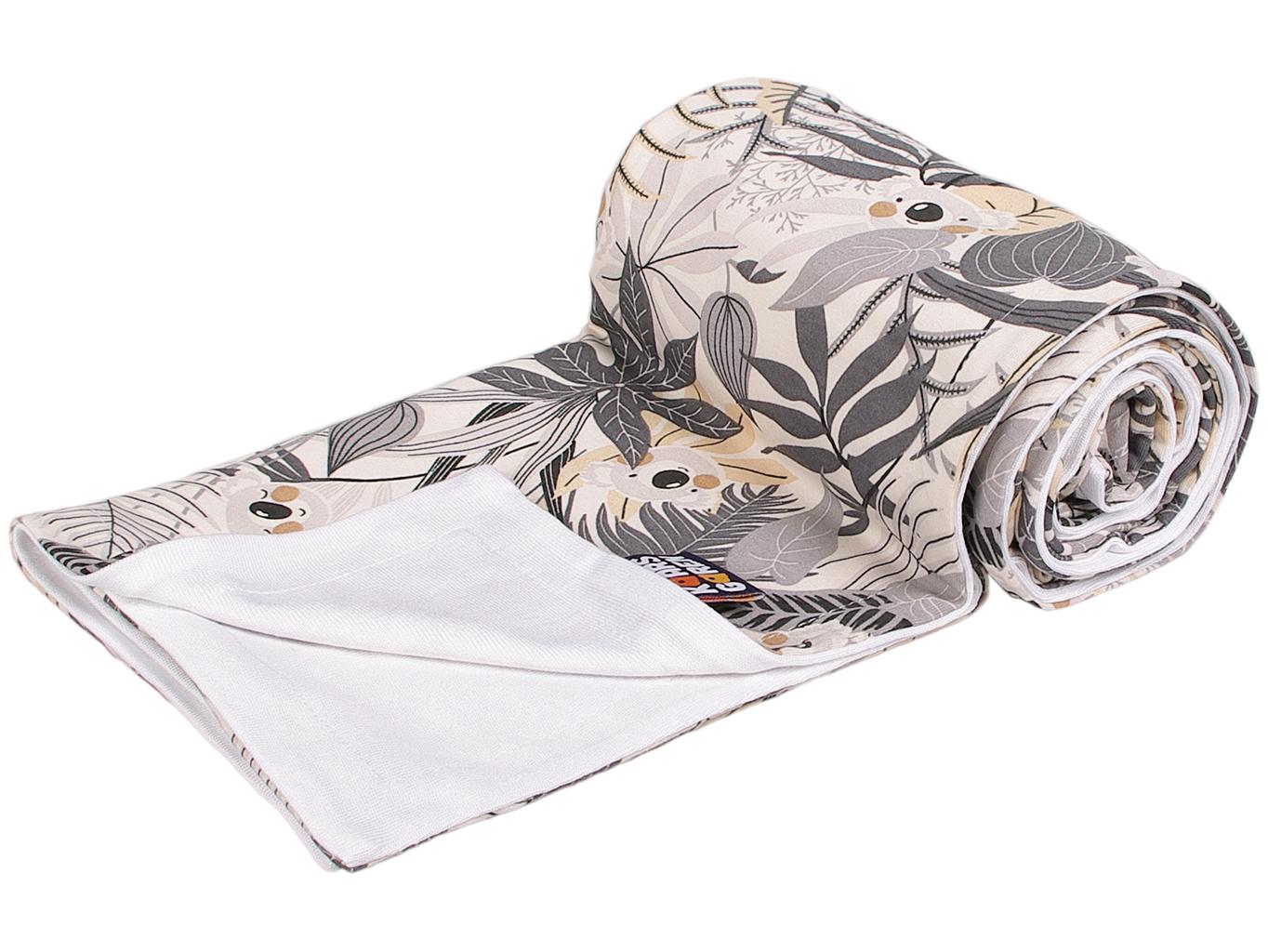 Oboustranná bambusová dětská deka 100x150cm šedá koala Kaarsgaren