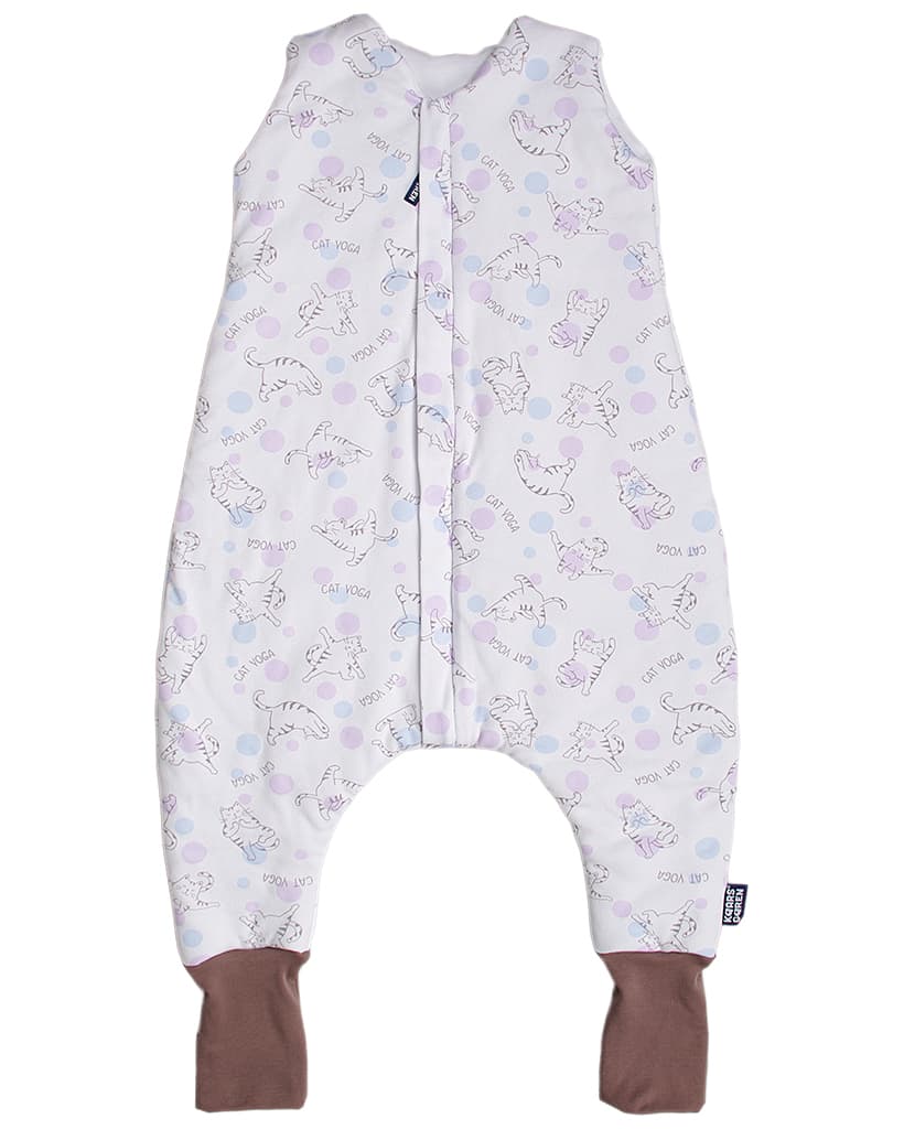Spací pytel s nožičkami 70 cm kočky cvičící jógu Kaarsgaren