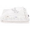 Dětská deka smetanová zajíc Wellsoft bavlna
