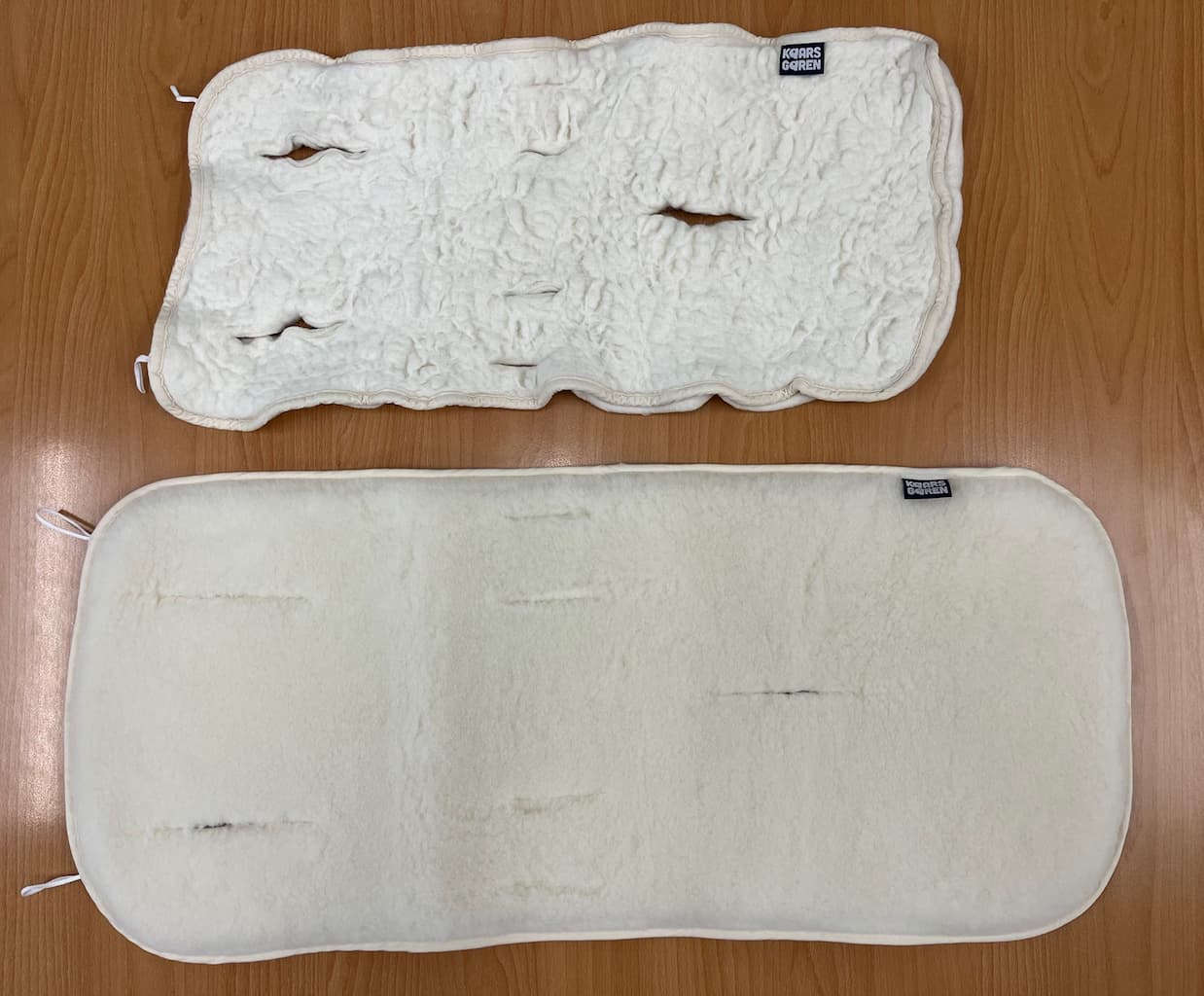 Detail zplstnateného povrchu po nesprávnom praní