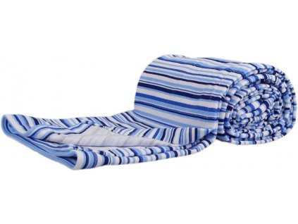 1185 bavlnena letna deka modre pruzky