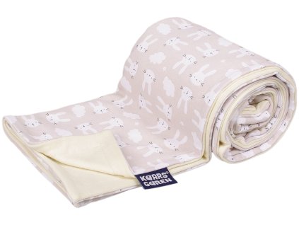 deka bavlna merino zajic bezovy 1