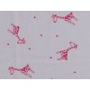 3015 3 letna deka 150x200cm z biobavlny zirafy cervene