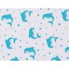 letná deka z biobavlny delfíny 12533 04