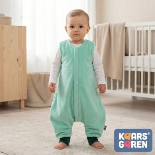 💚 Mentolový spací pytel s nožičkami – teploučko a volnost pohybu 💚 Jemná mint barva, hebký materiál a hlavně pořádné teplo...