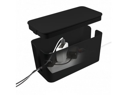 Kabelový organizér box - Cable box (Balení 1 ks, Barva černá, Velikost 407 x 157 x 133.5 mm)
