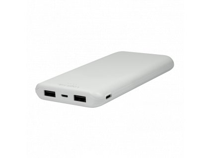 Powerbanka - 10 000 mAh, lithium-polymer, 2x USB-A (Barva bílá)