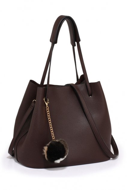Kávově hnědá hobo kabelka Anna Grace