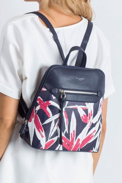 Modrý batoh David Jones s potiskem