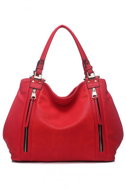 Červená kabelka na rameno Moda Handbag 8261
