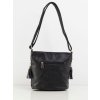 Velká černá crossbody kabelka zadní strana