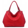 Červená kabelka na rameno Moda Handbag 8261 zadní strana
