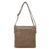 Hnědá prostorná crossbody kabelka Z-2202 zadní strana