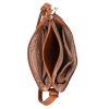 Červeno-bílá crossbody kabelka se zlatým kováním A34751 vnitřní provedení