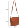 Malá červená crossbody kabelka se zlatým zdobením M3478-4 velikost