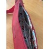 FLOW crossbody ledvinka červená melír