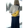 FLOW crossbody ledvinka žlutá