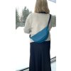 FLOW crossbody ledvinka tyrkysová
