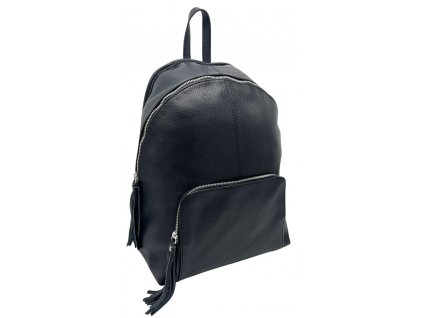 Kožený batoh Michal černý