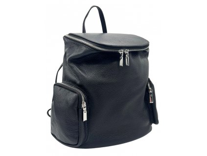 Kožený batoh Viktor černý
