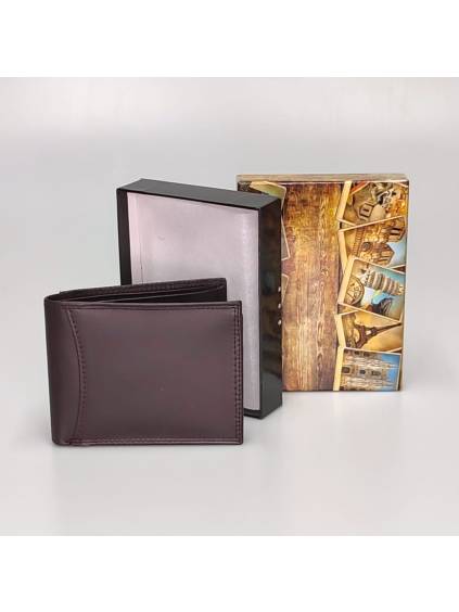 Pásnka kožená peňaženka 069 čokoládová www.kabelky vypredaj.eu (2)