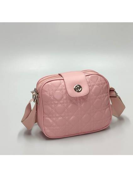 Dámska crossbody kabelka H5972 svetlo ružová www.kabelky vypredaj (15)