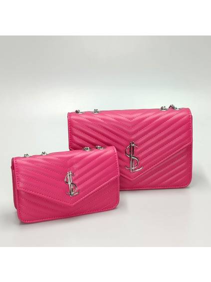 Set dámskych kabeliek ML 185 tmavo ružový www.kabelky vypredaj (23)