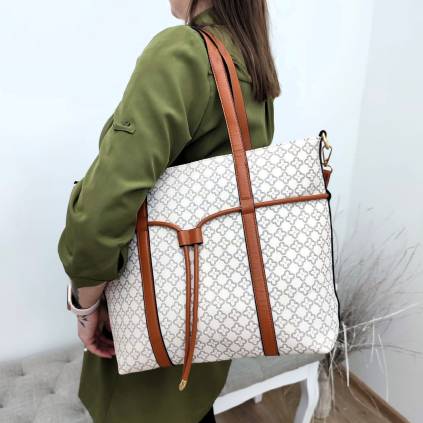 Dámska shopper kabelka GK1754 bežová