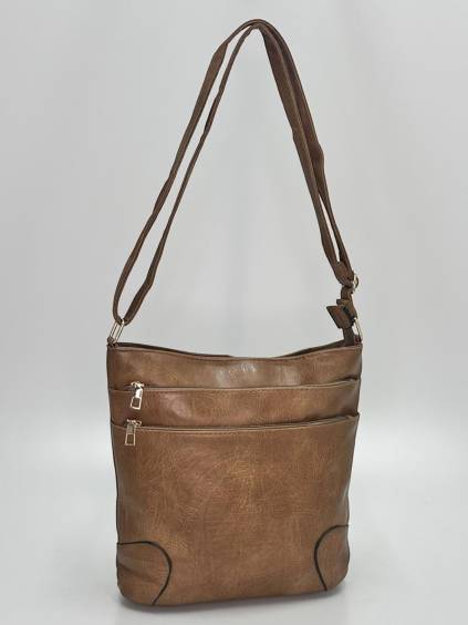 Dámska crossbody kabelka S305-8 tmavo béžová (khaki)