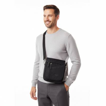 Pánska crossbody taška 826 čierna