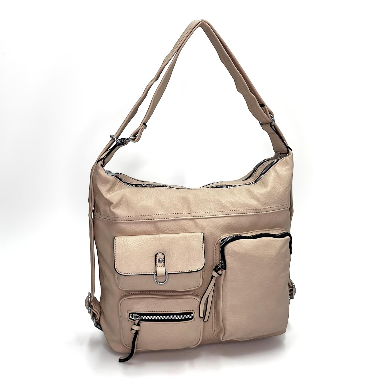 Dámska kabelka/ruksak 2v1 FB2430 tmavo béžová